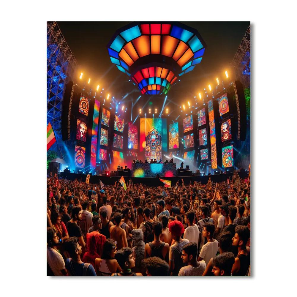 Kingfisher Ultra Music Festival Paint By Number