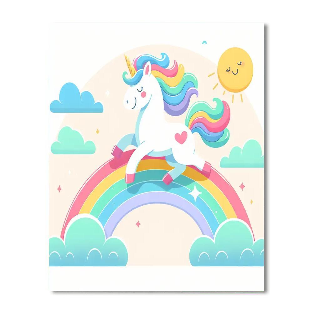 Sunshine Unicorn DIY Paint By Numbers