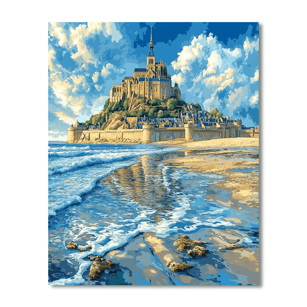 The Mont-saint-michel Numbered Painting Kits
