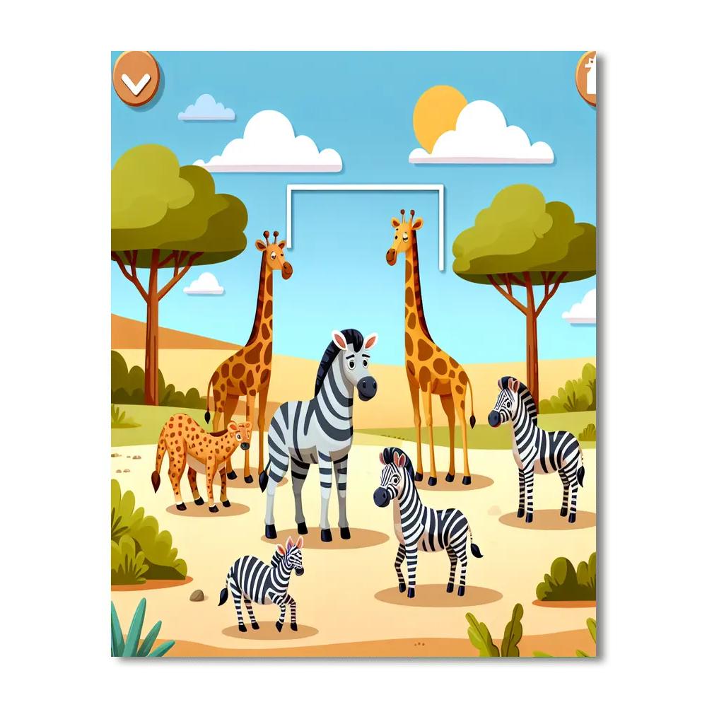 Savvy Safari Painting By Numbers Kit