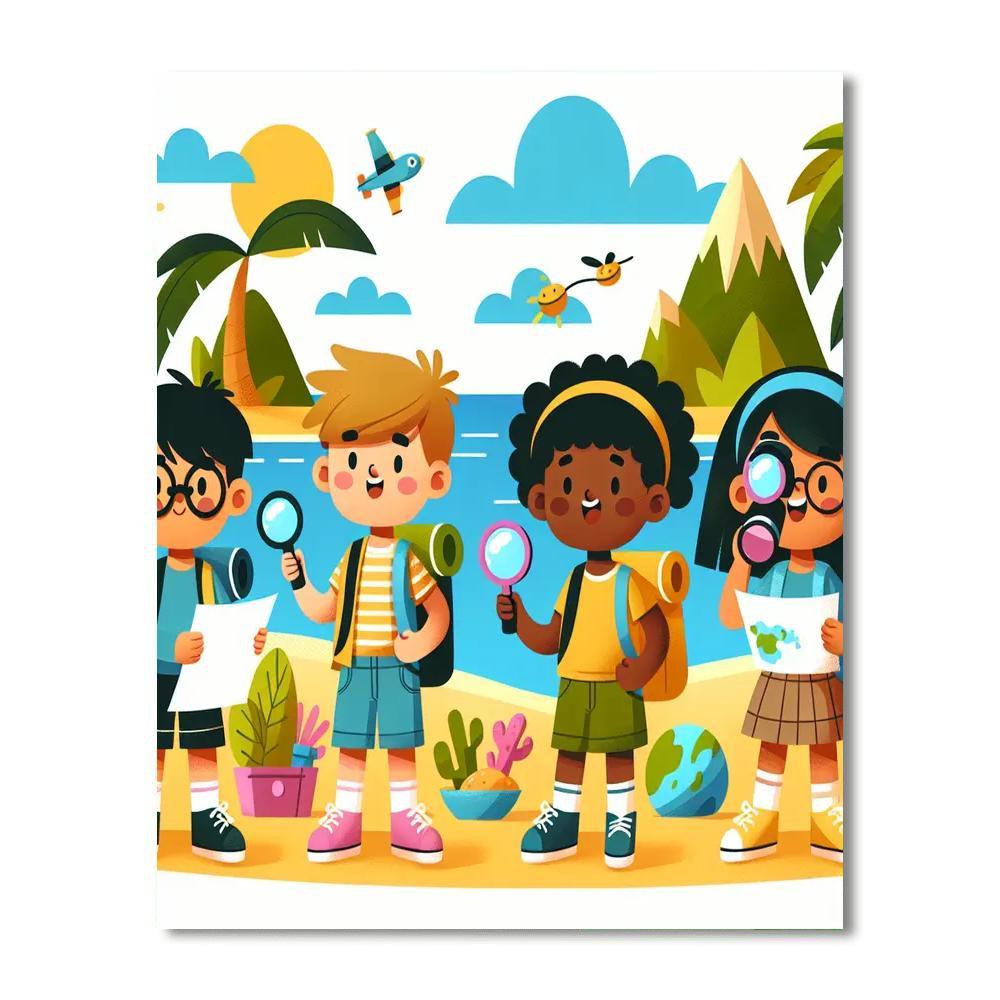 Tropical Island Discovery Paint By Number