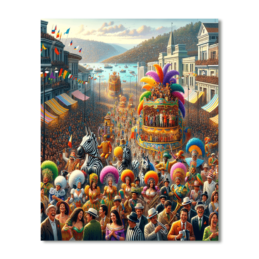 Valparaíso Carnival - Chile Numbered Painting Kits