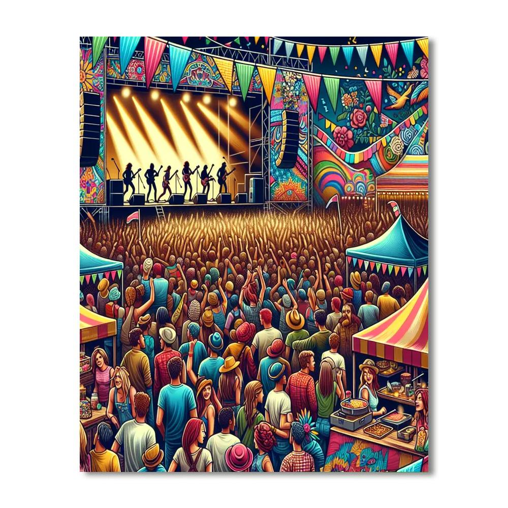 Fête Du Bruit - France DIY Paint By Numbers