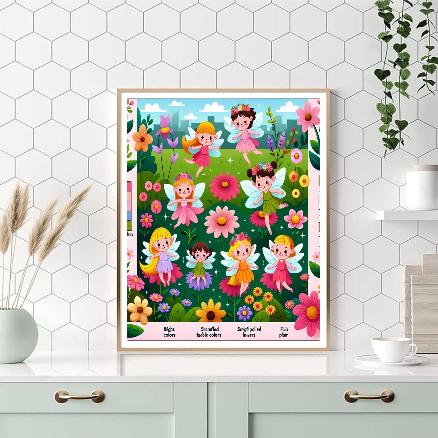 Garden Fairy Fun Paint By Numbers