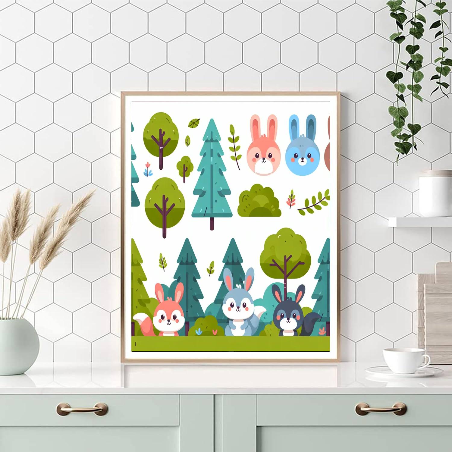 Forest Hide And Seek Numbered Painting Kits