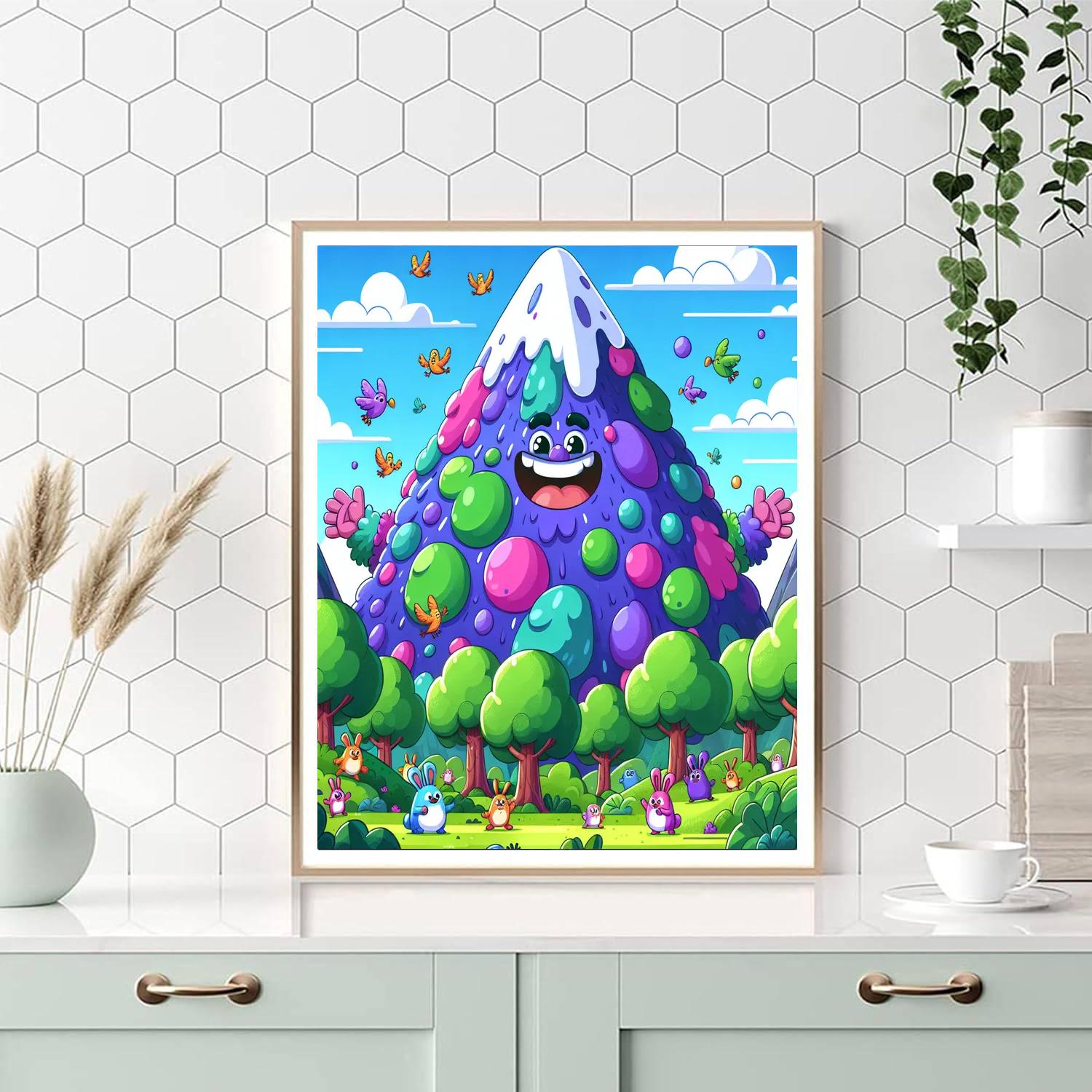 Merry Mountain Painting Number Kit