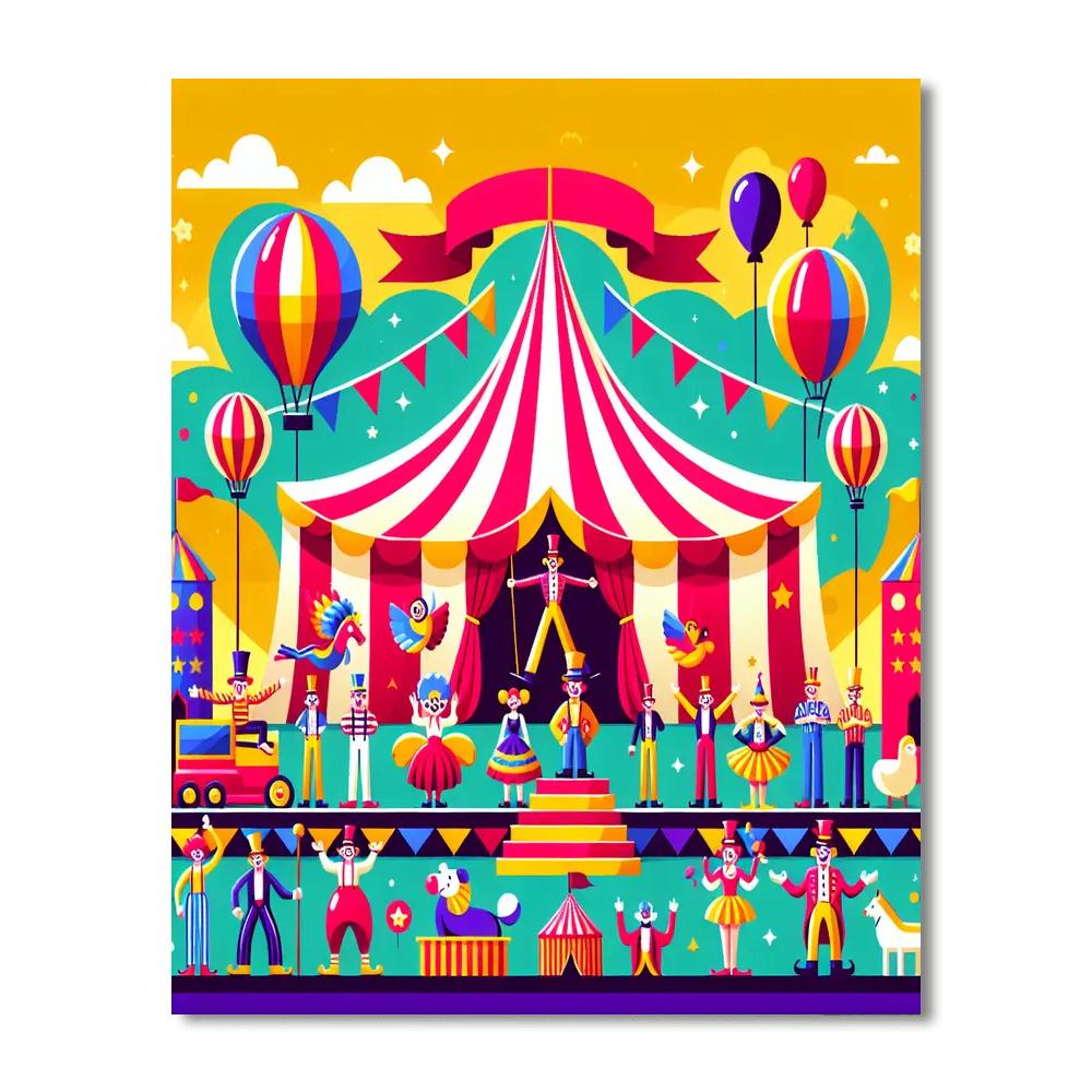 Circus Of Marvels Painting By Numbers Kit