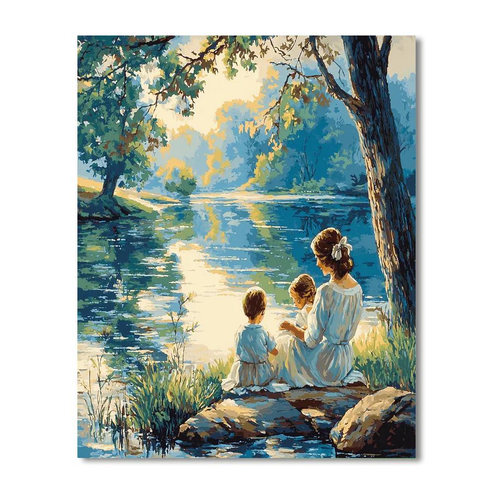 River Of Reflection Number Painting