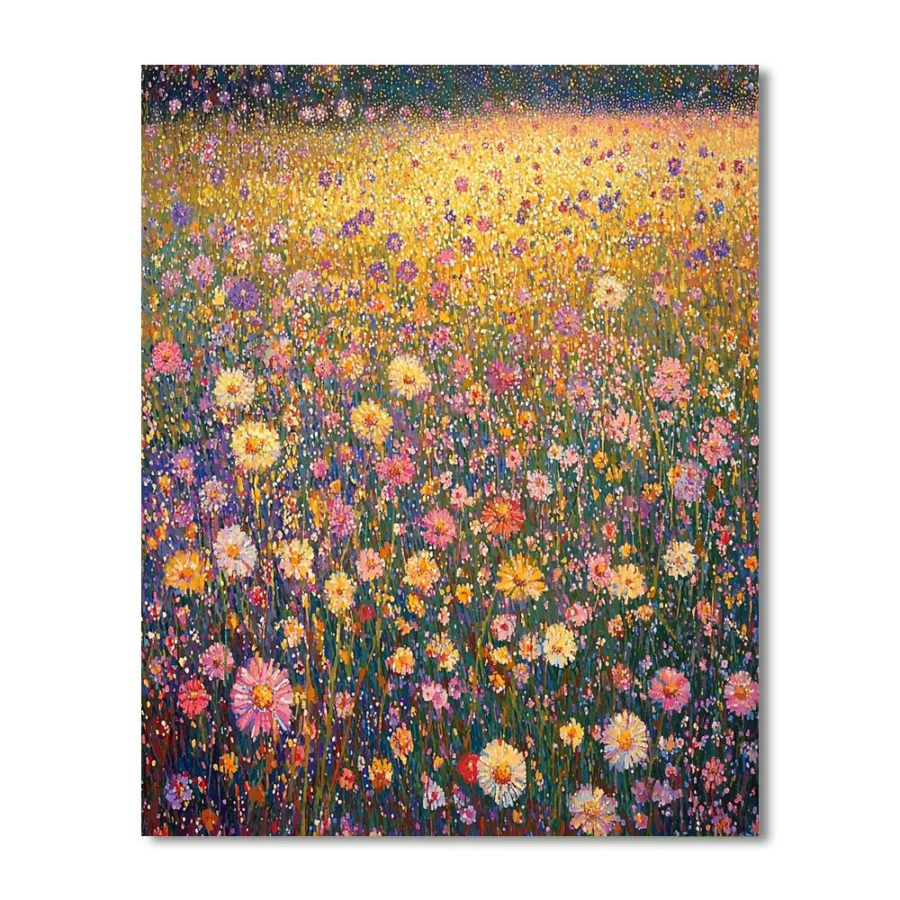Georges Seurat Inspired Harmony Of Sunlit Meadows  Numbered Painting Kits