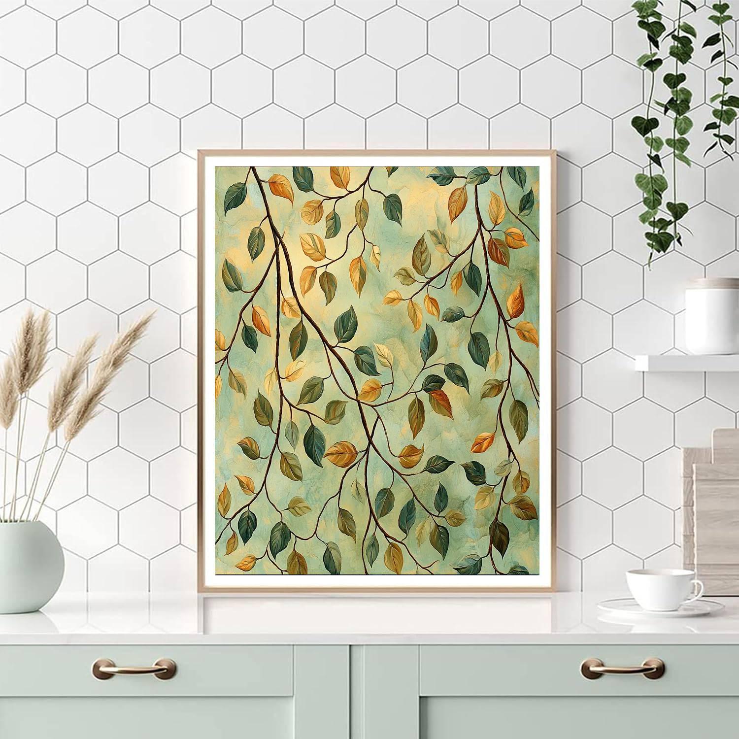 Leonardo Da Vinci Inspired Threads Of Nature  Paint By Number