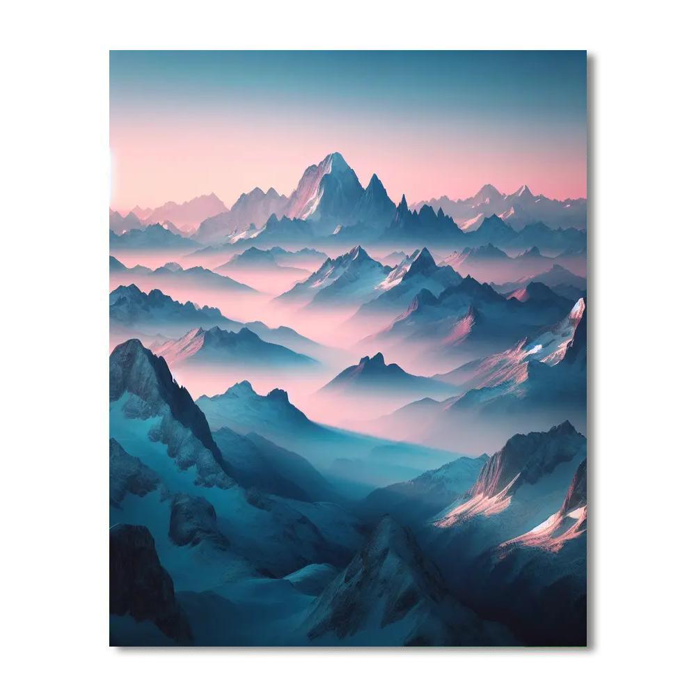 Alpine Dawn Horizon DIY Paint By Numbers