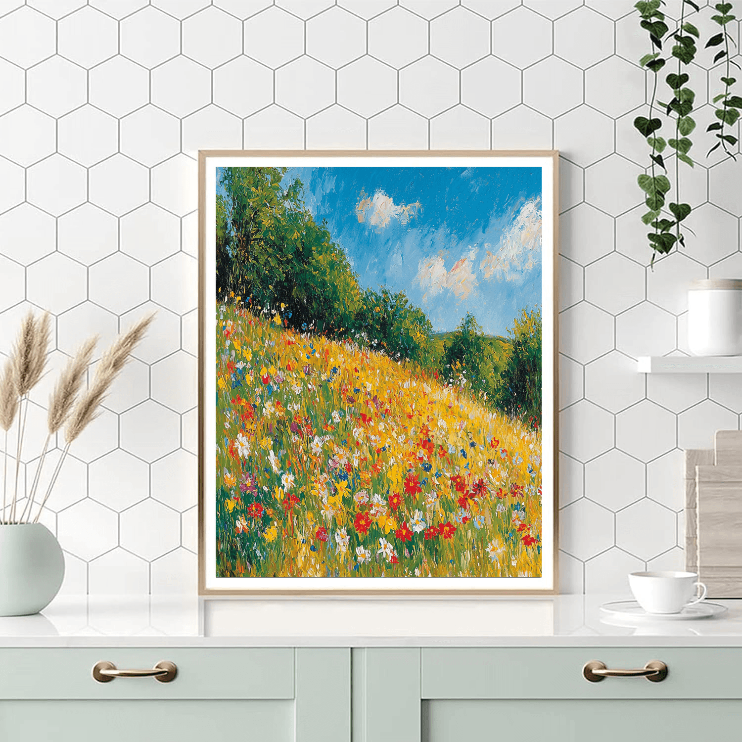 Pierre-Auguste Renoir Inspired Breezy Day In The Meadow  Paint By Color