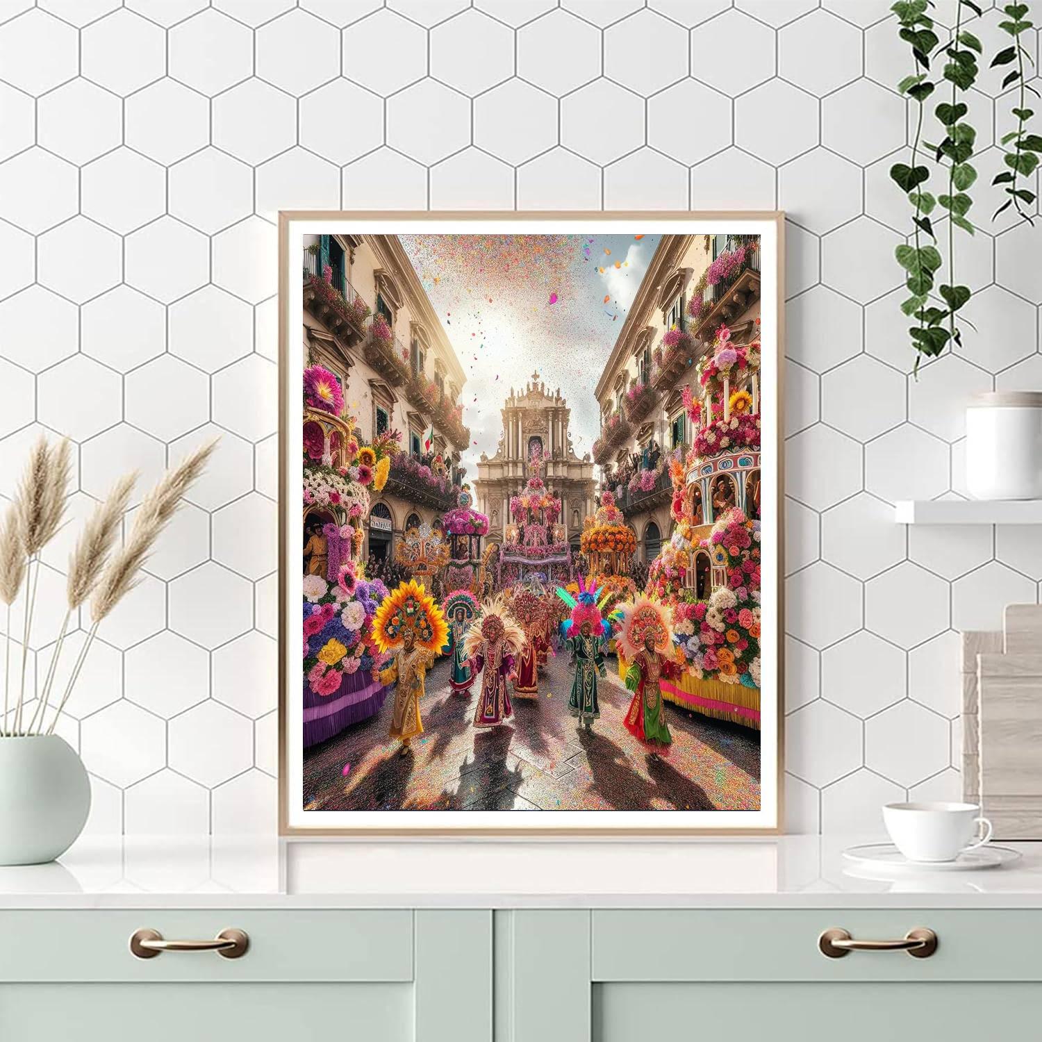 Carnevale Di Acireale - Italy Numbered Painting Kits