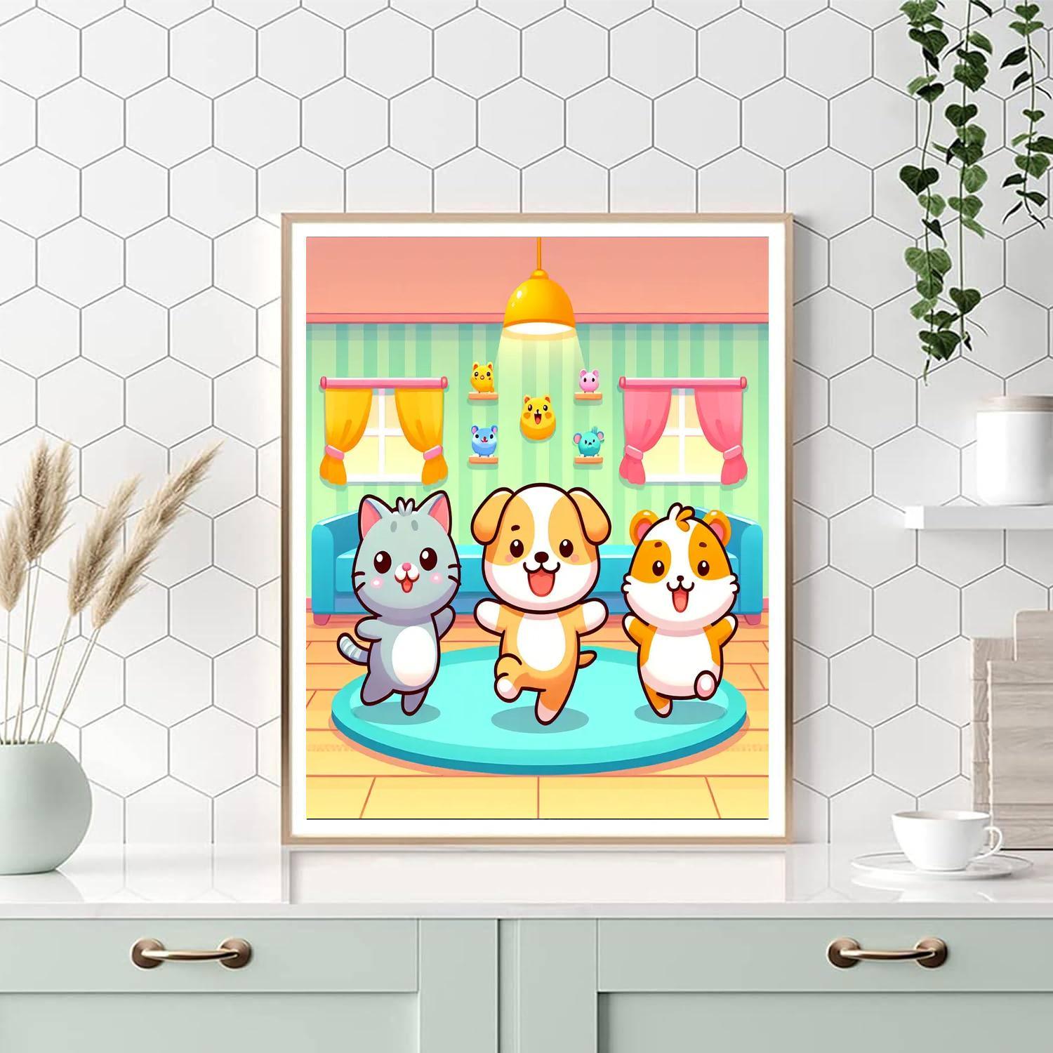 Cute Cuddle Critters Paint By Color