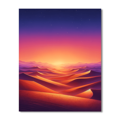 Desert Twilight Whispers Paint By Number