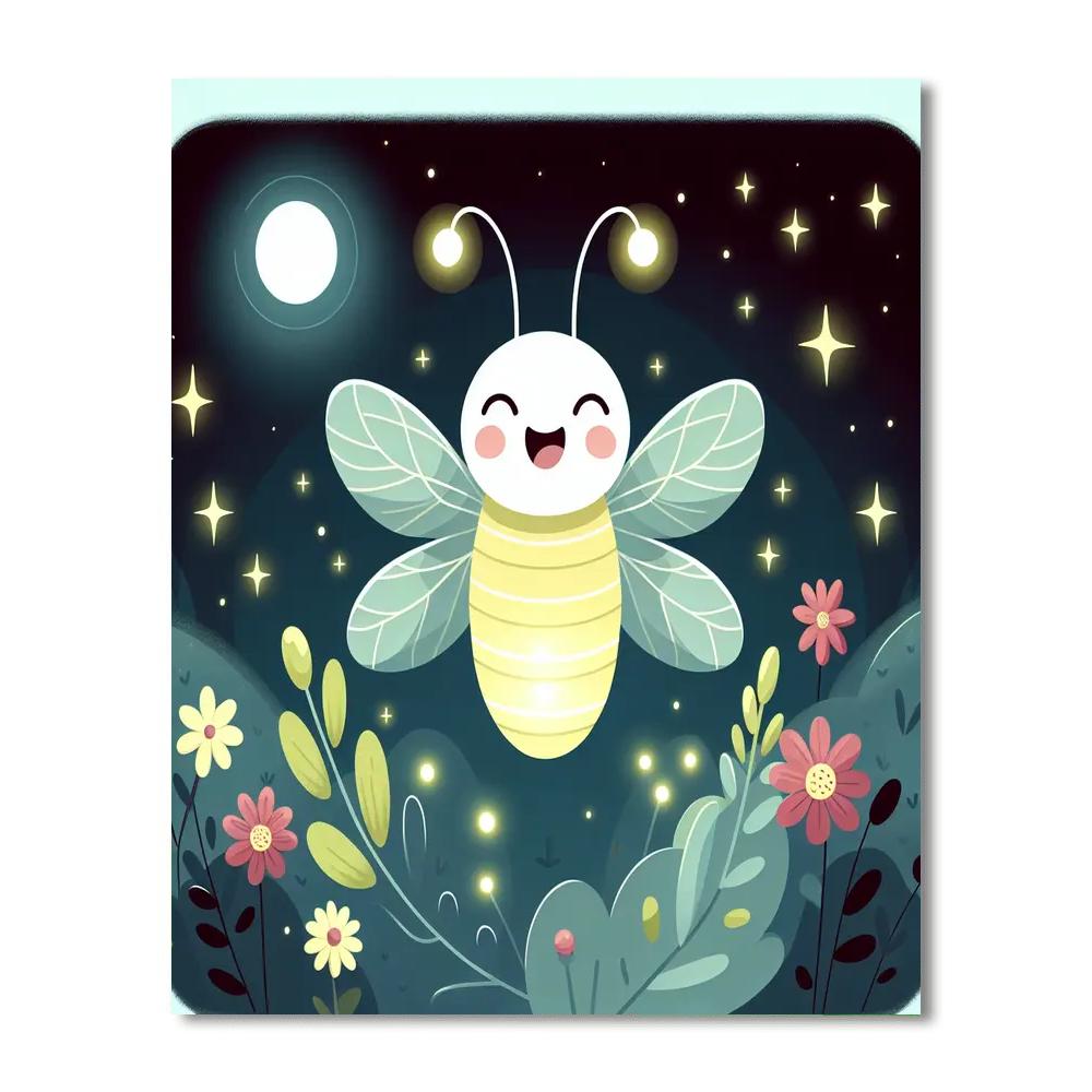Excited Firefly Paint By Numbers Art