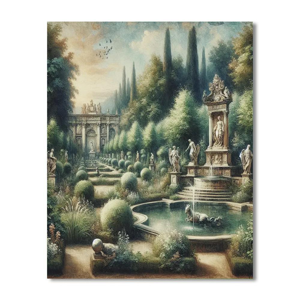 Renaissance Garden Majesty Numbered Painting Kits