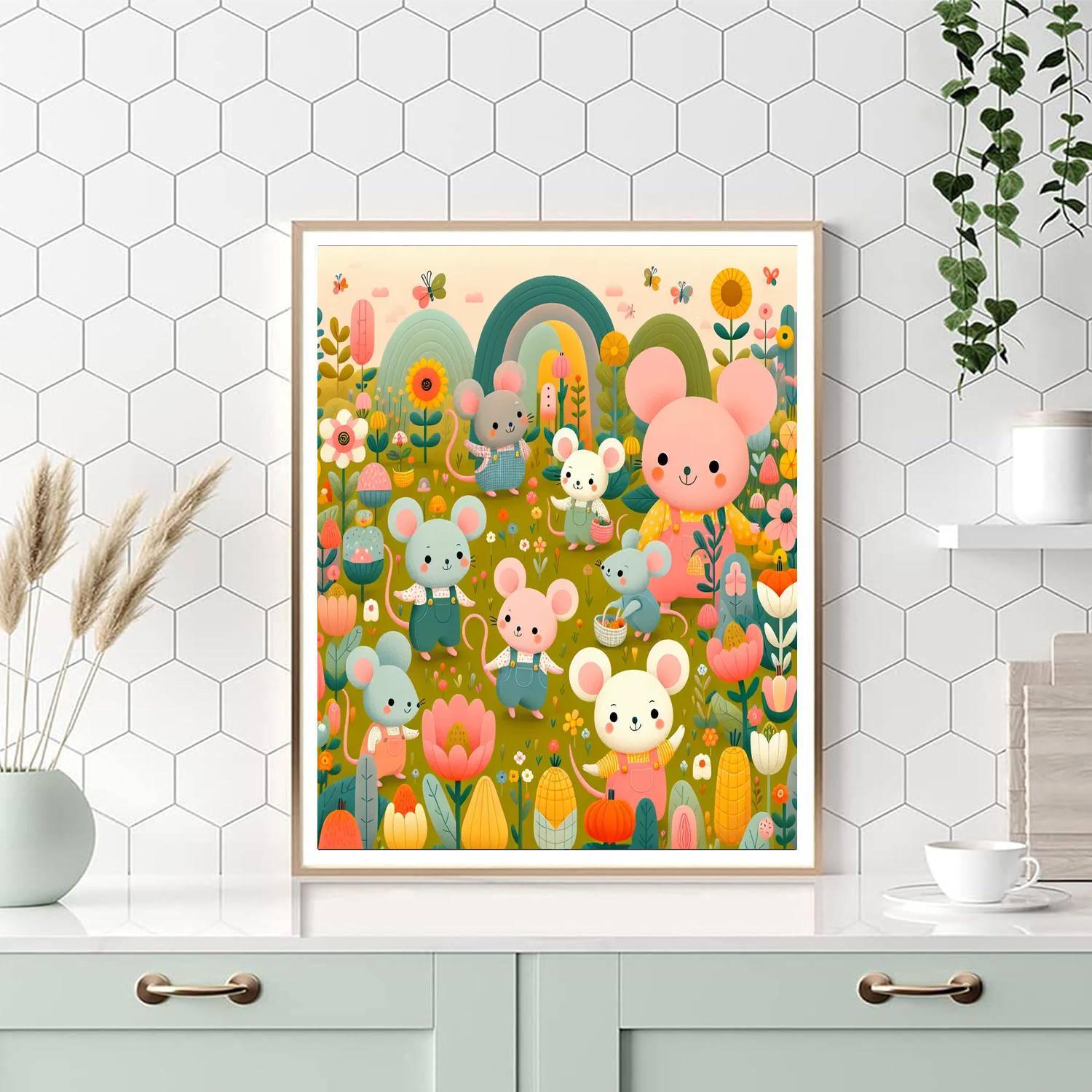 Magical Mice Painting By Numbers Kit