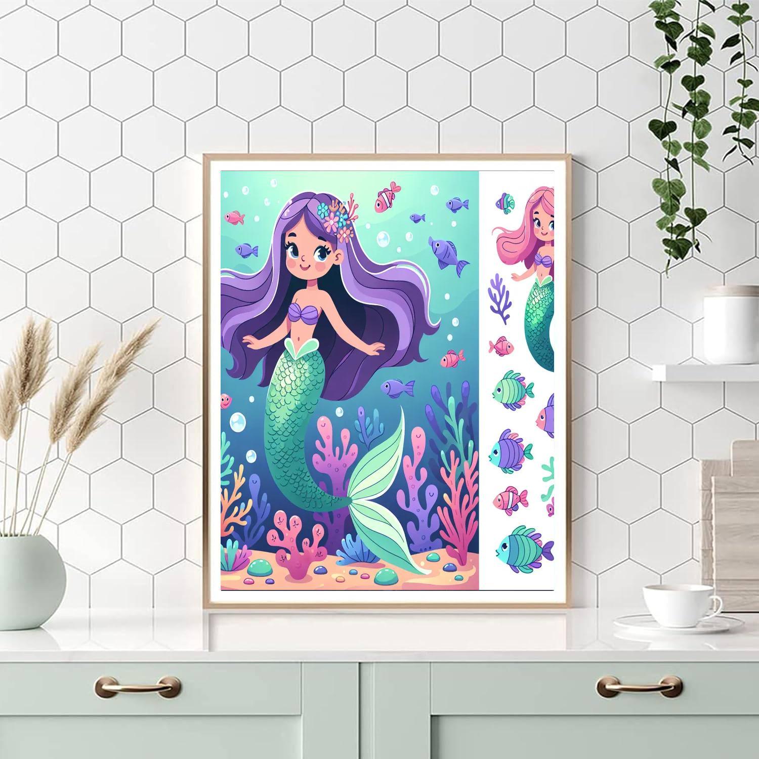 Underwater Mermaid Delight Paint By Color