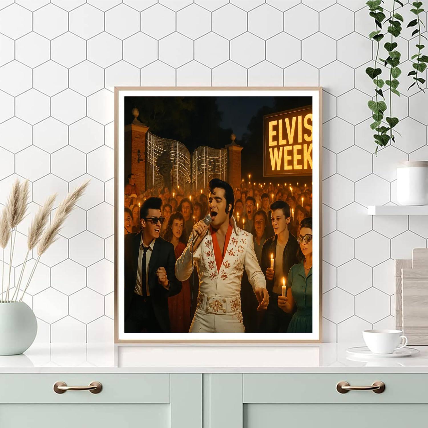Elvis Week - Memphis Number Painting