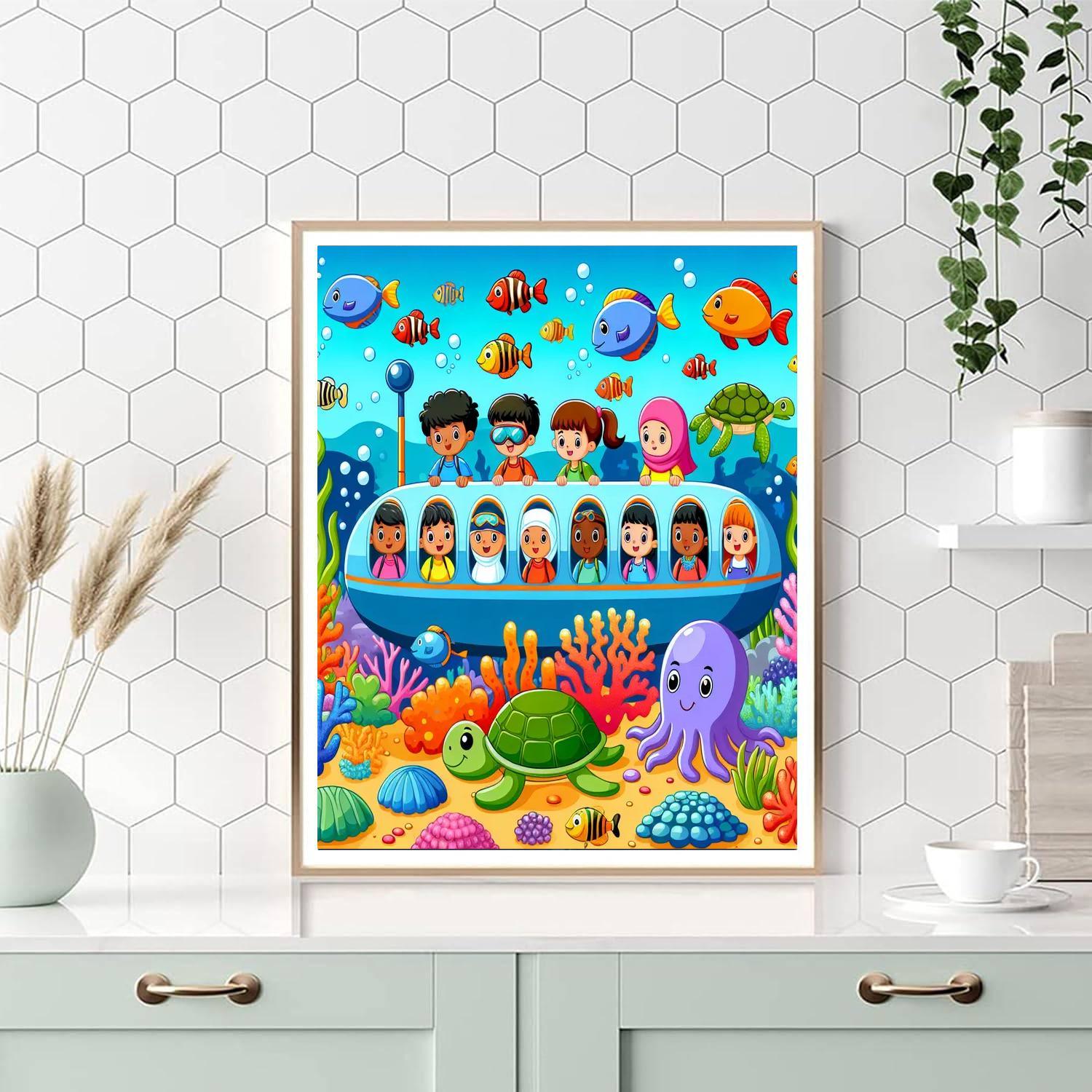 Explorer's Ocean Odyssey Number Painting