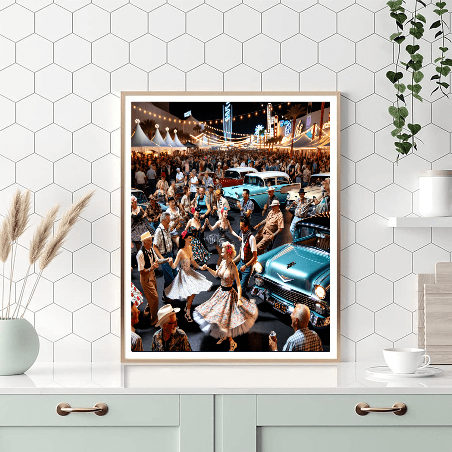 Viva Las Vegas Rockabilly Weekend Painting Number Kit