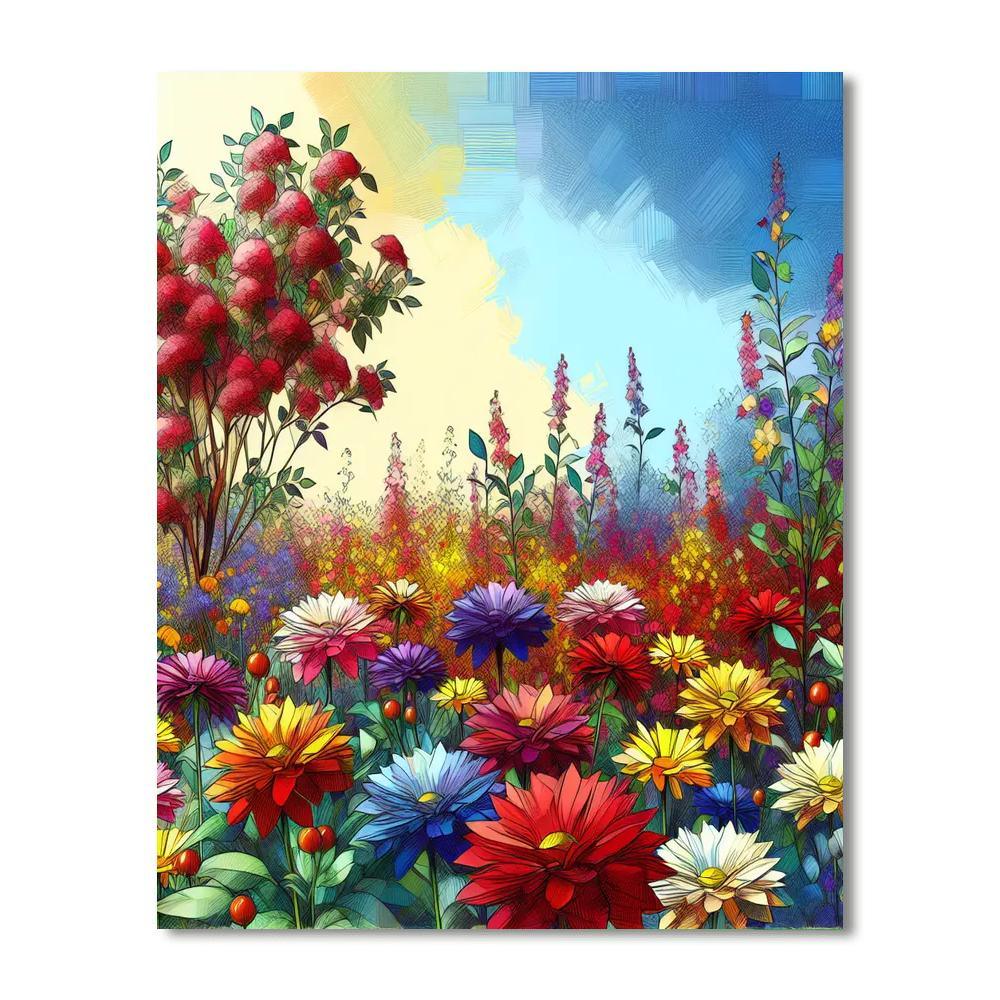 Joyful Garden Stroll Paint By Number