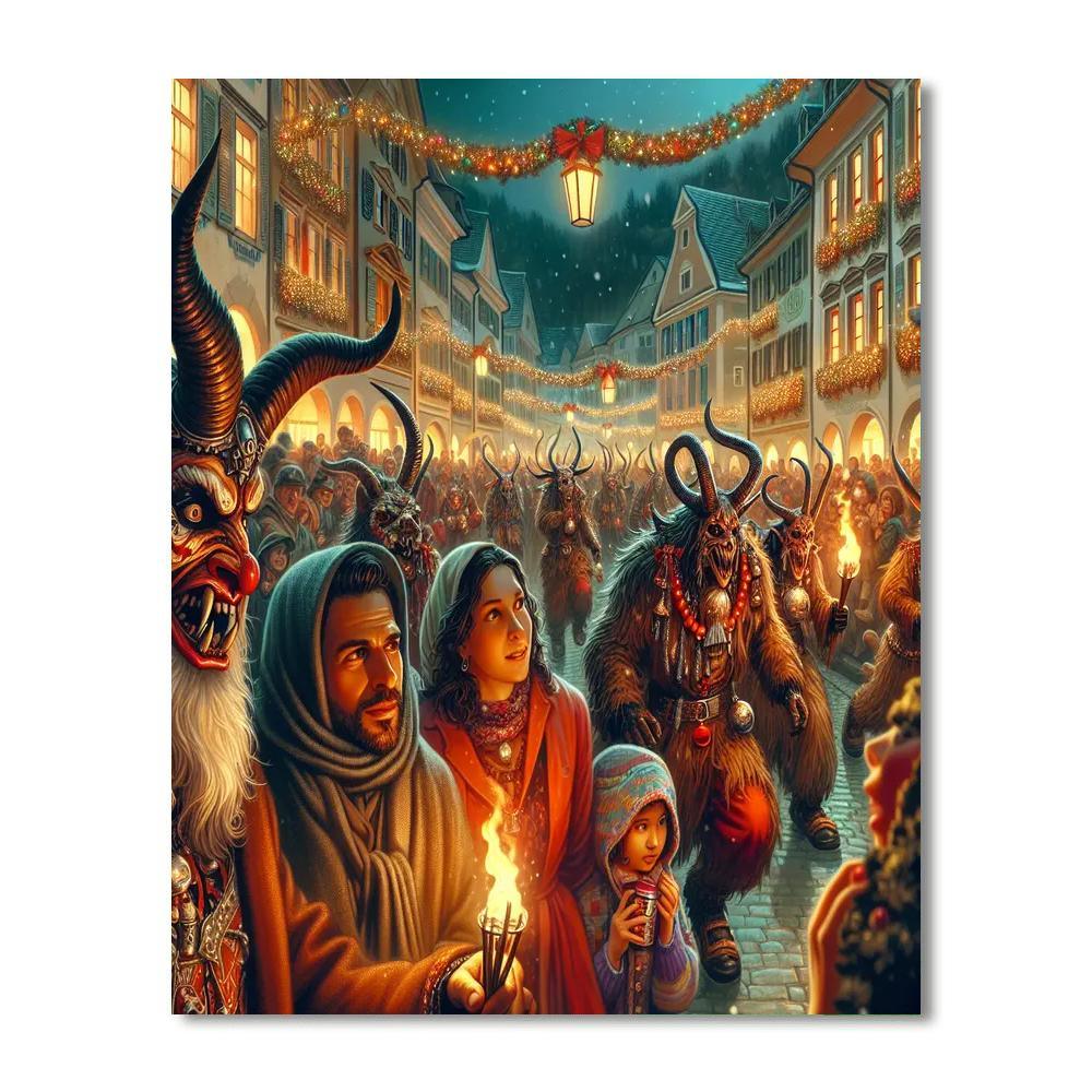 Krampuslauf Paint By Numbers Art