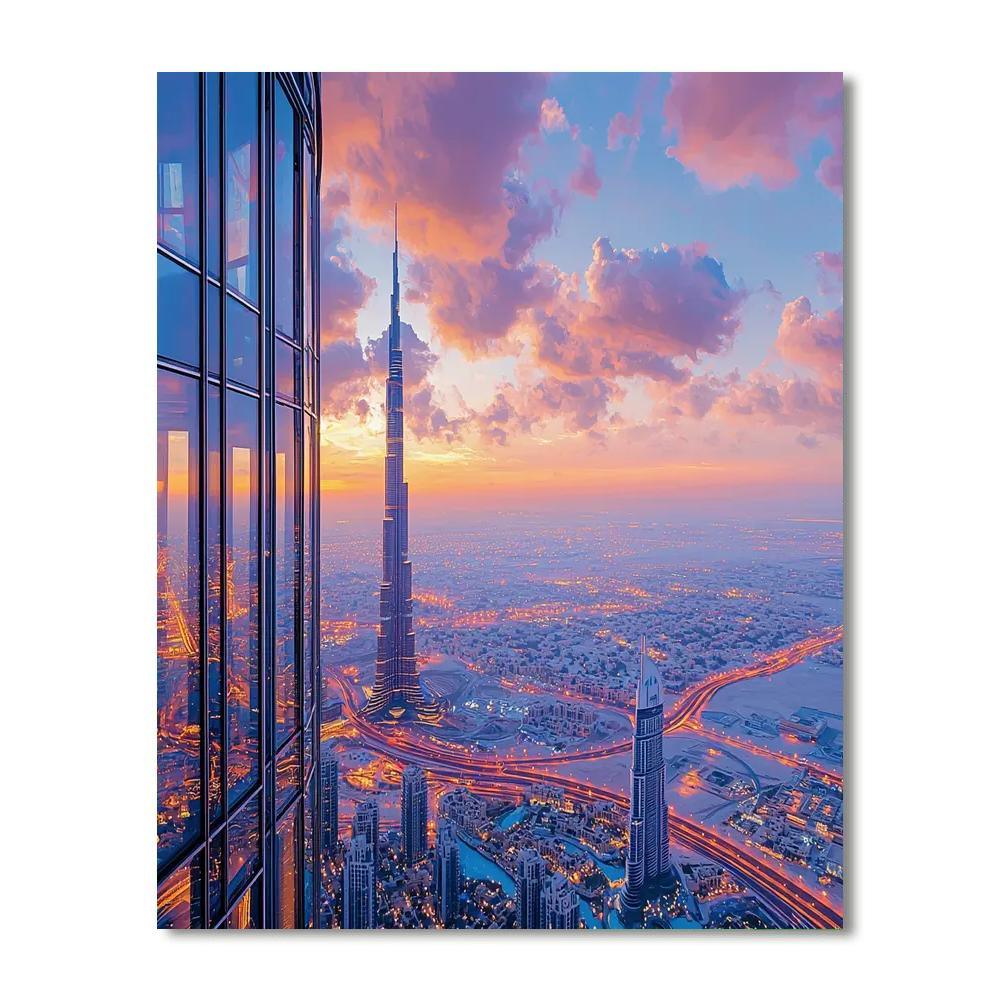 Burj Khalifa Observation Deck Painting Number Kit
