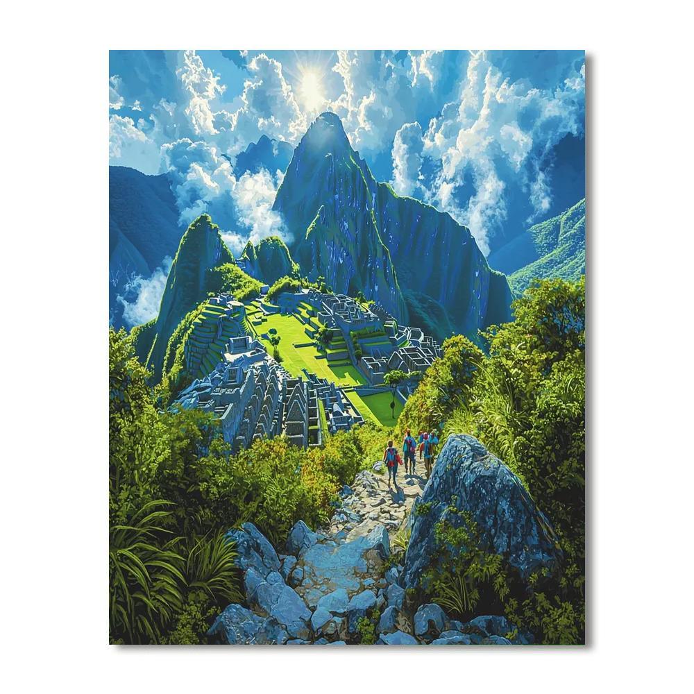 Machu Picchu Mountain - Peru Paint By Number
