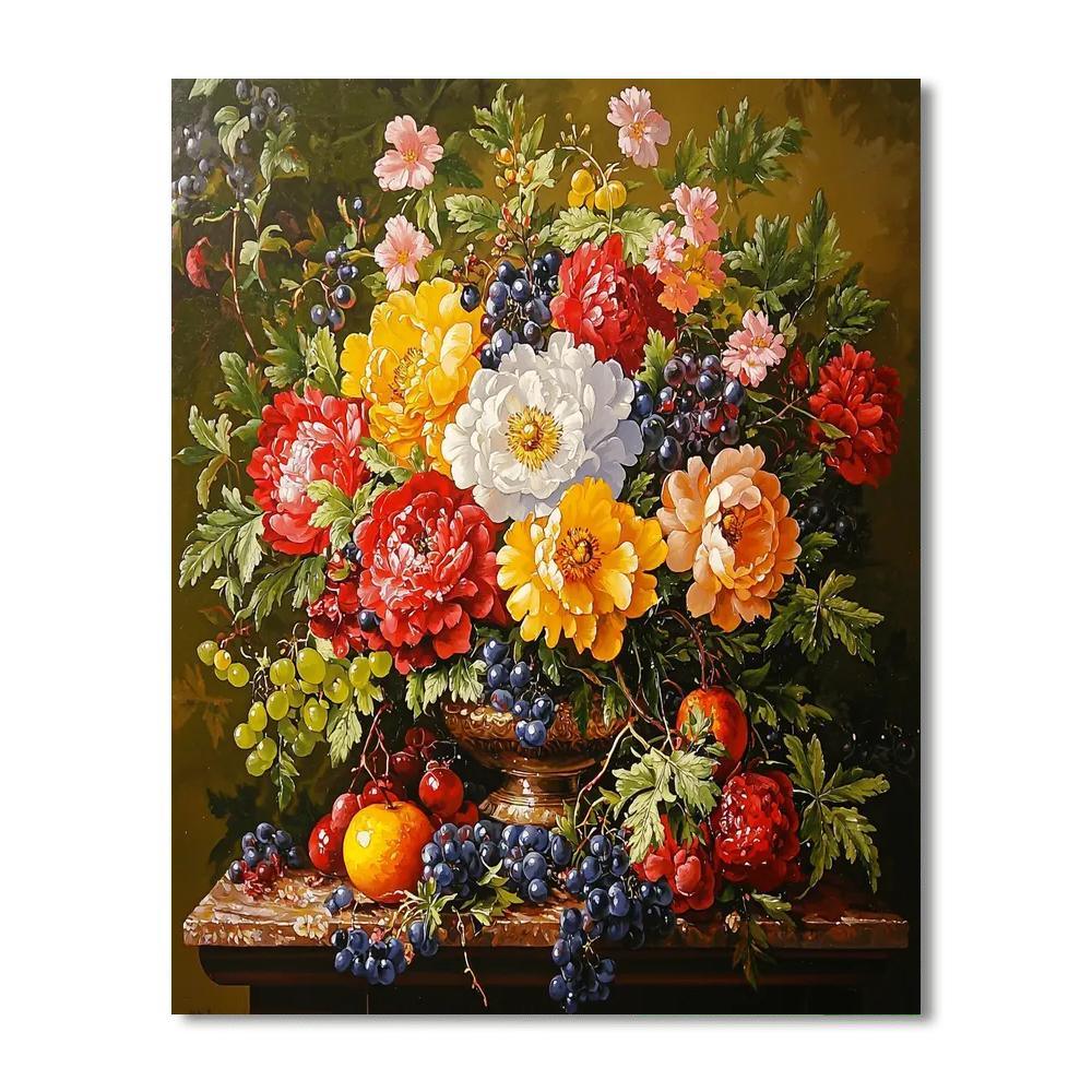 Jan Davidsz. De Heem Inspired Floral Opulence  Paint By Numbers Kits
