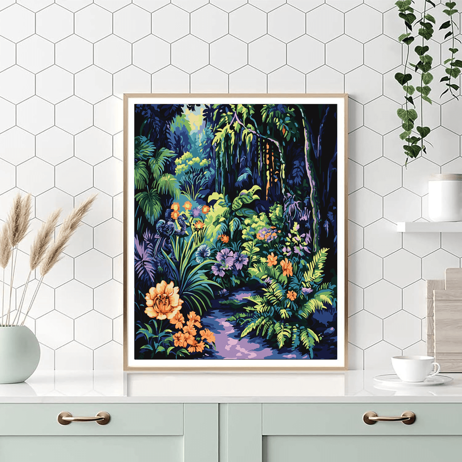 Salvador Dali Inspired Dali's Ethereal Garden  Paint By Numbers Kits