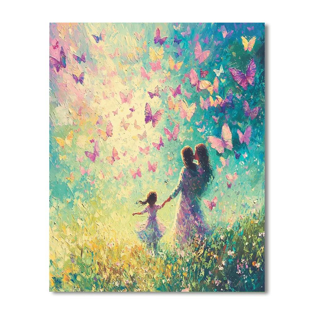 Butterfly Kisses Paint By Color