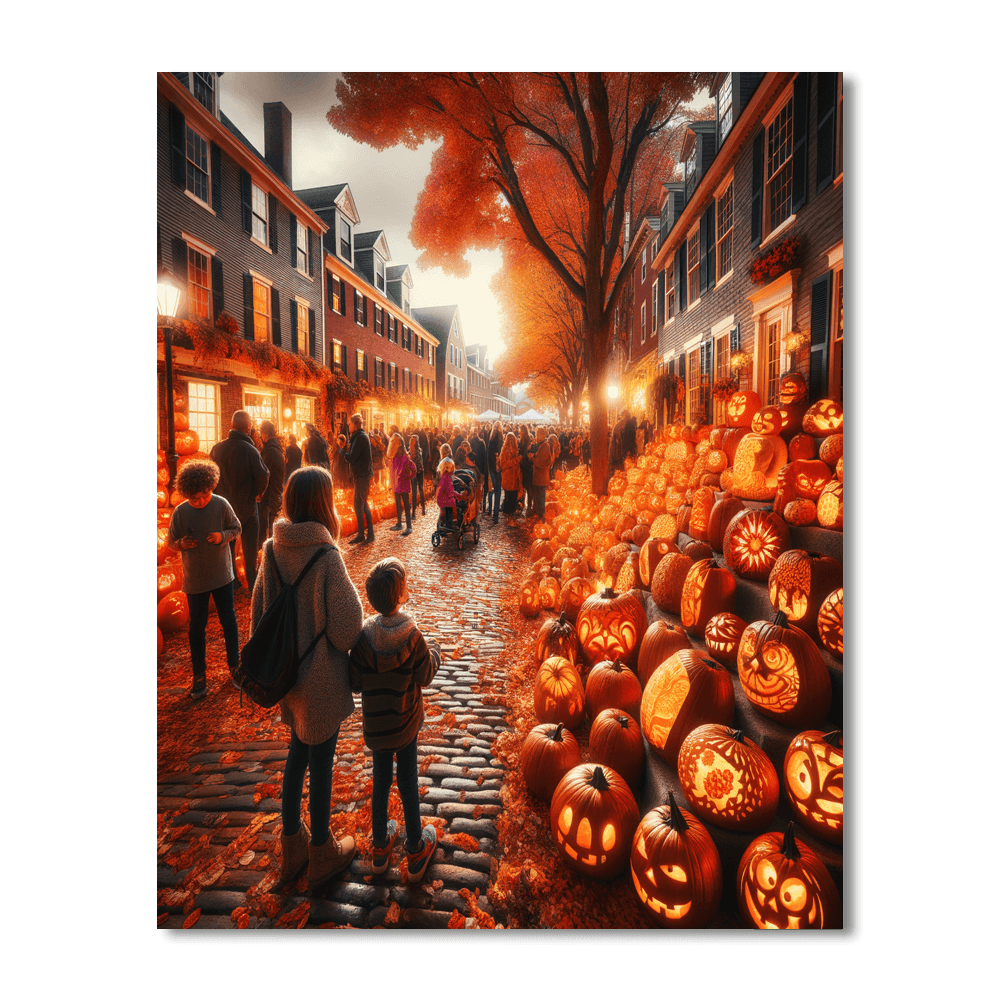 Keene Pumpkin Festival - New Hampshire Numbered Painting Kits