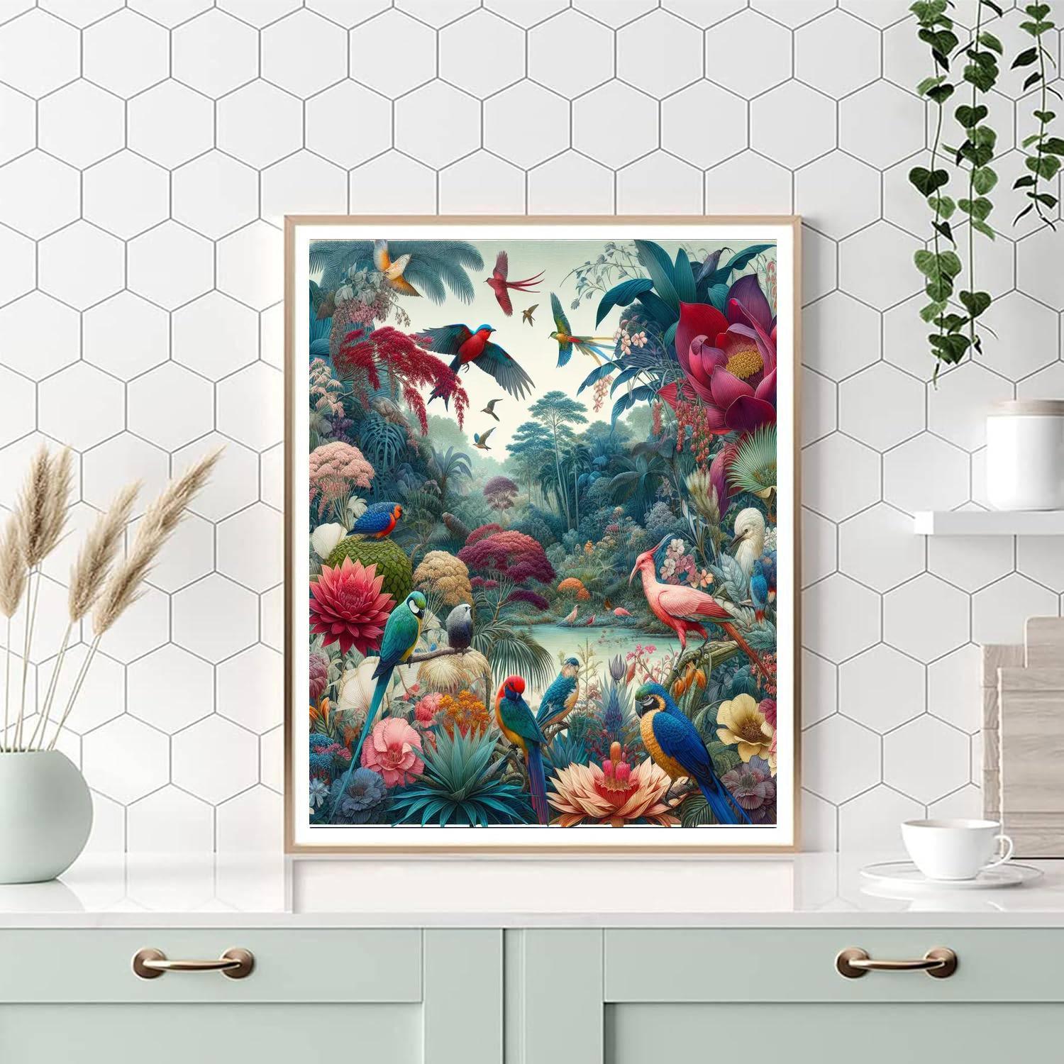 Charming Birdwatcher's Haven Paint By Color