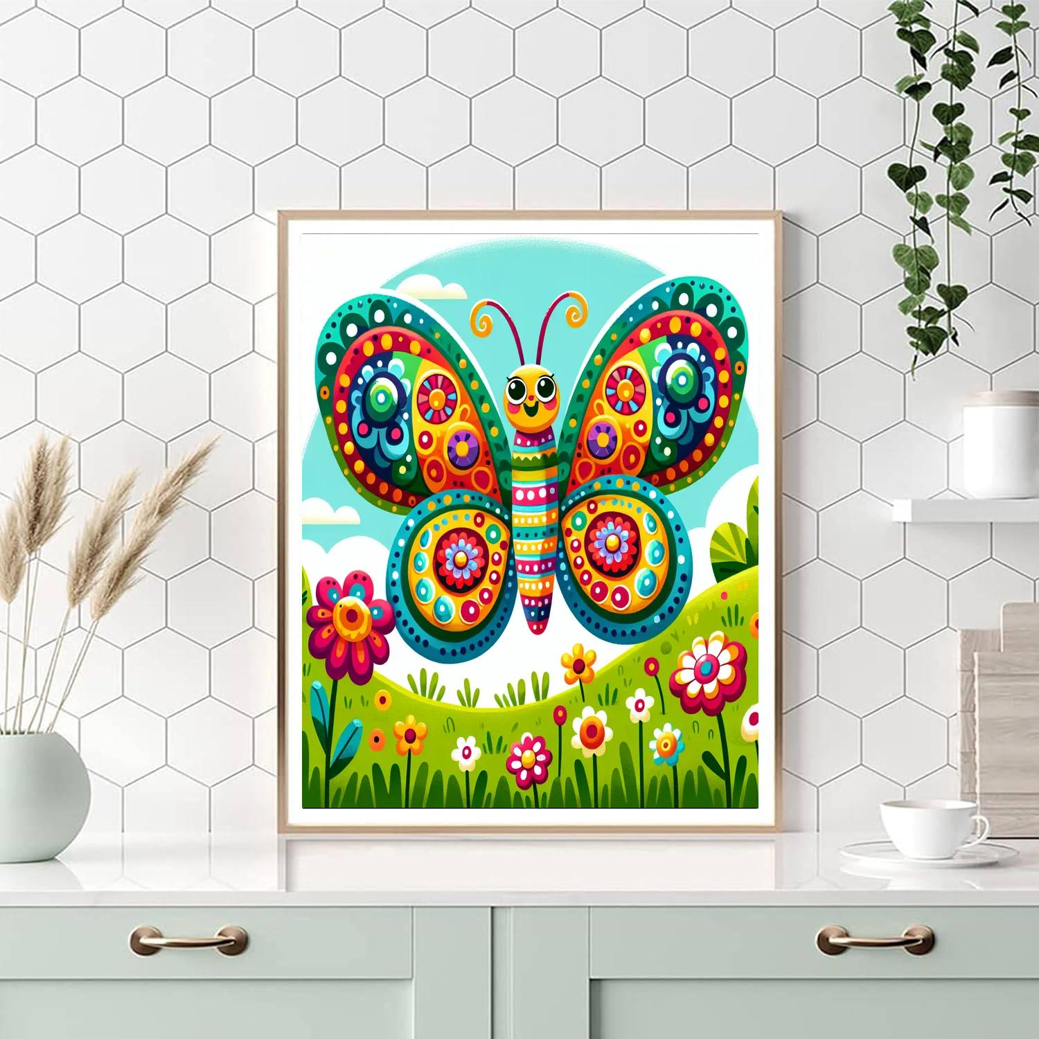 Bold Butterfly DIY Paint By Numbers