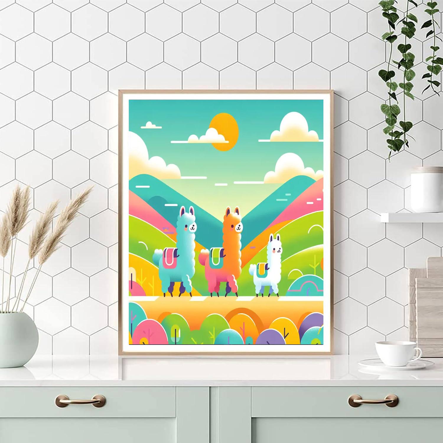 Adventure Alpaca Amigos Numbered Painting Kits