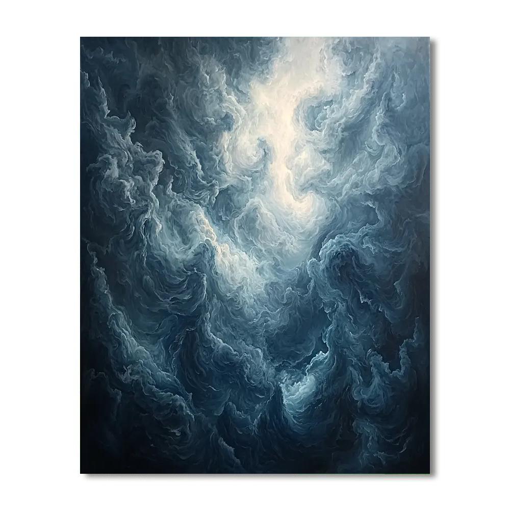 Michelangelo Inspired Sculptural Storm  DIY Paint By Numbers