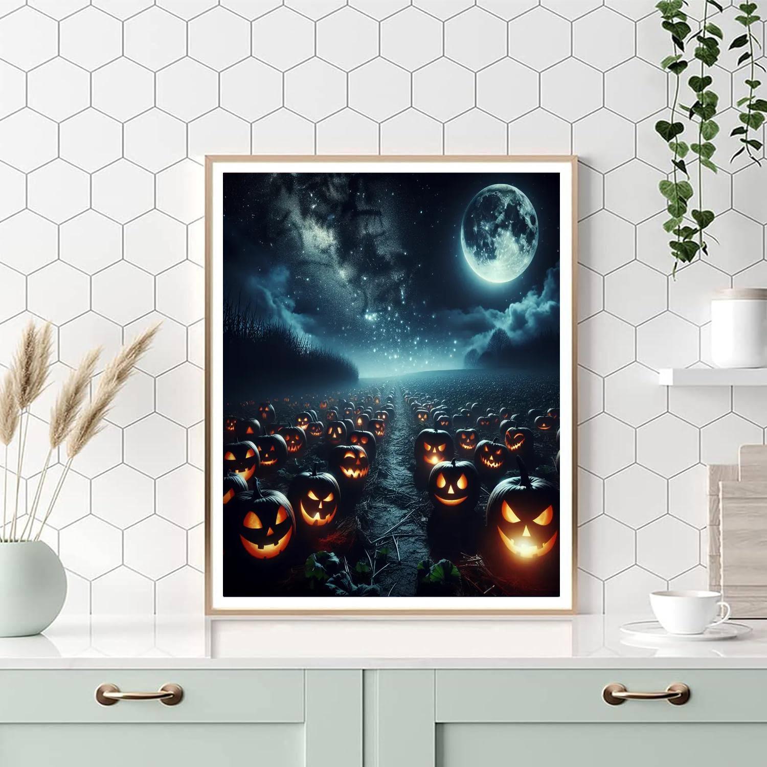 Halloween Night Spectacle DIY Paint By Numbers