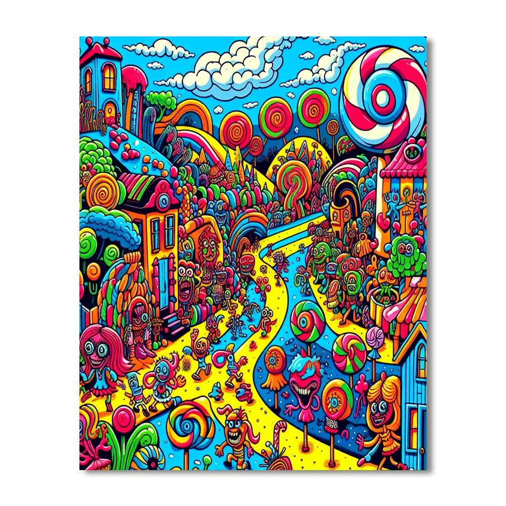 Playful Cartoon Adventure Paint By Numbers