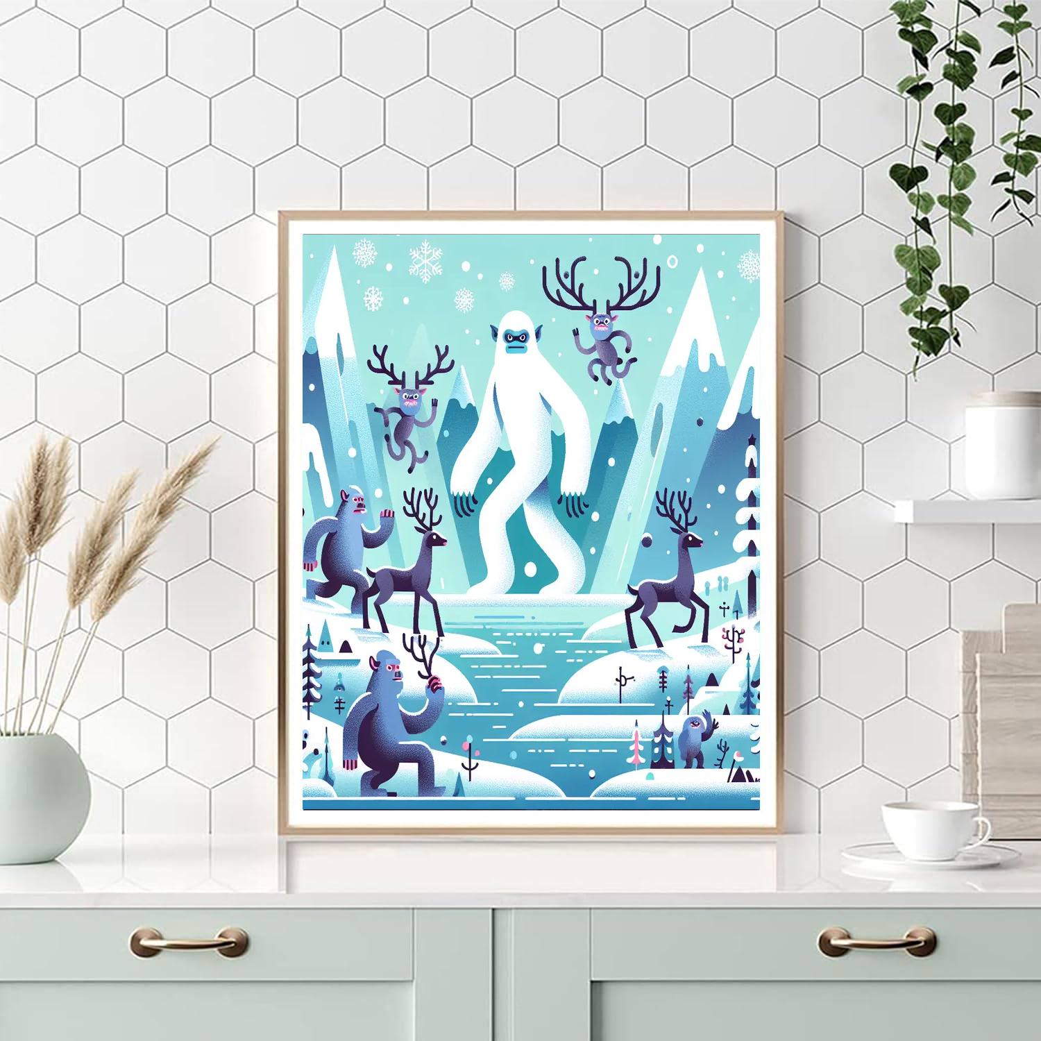 Frosty Fable Fjord Numbered Painting Kits
