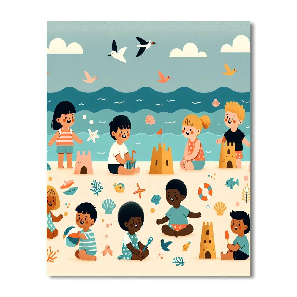 Seaside Sanctuary Number Painting