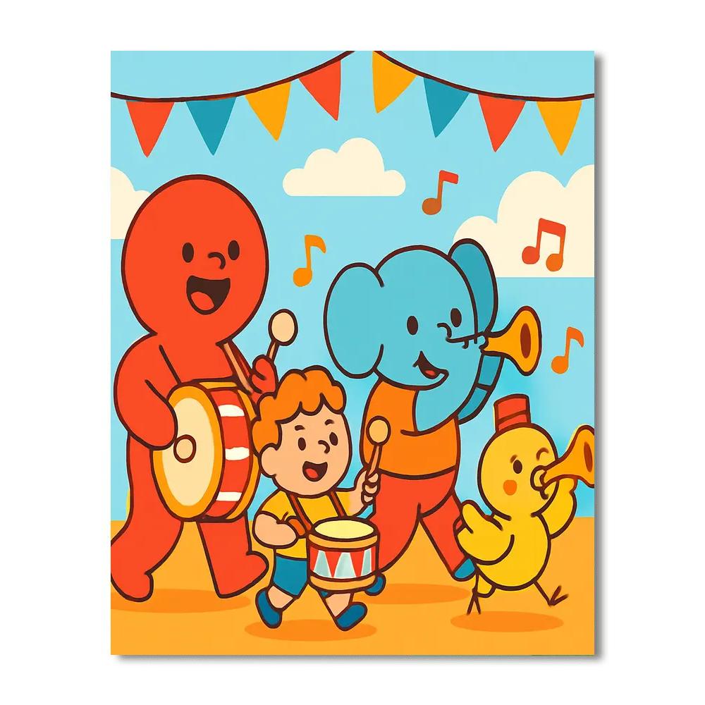 Joyful Musical Parade Numbered Painting Kits