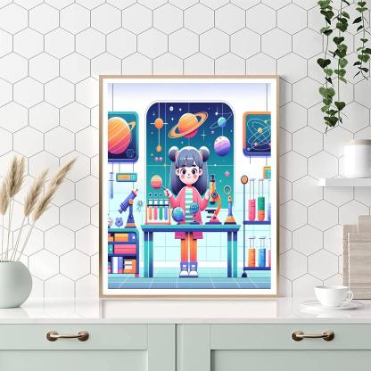 Space Scientist's Lab Paint By Numbers Kits