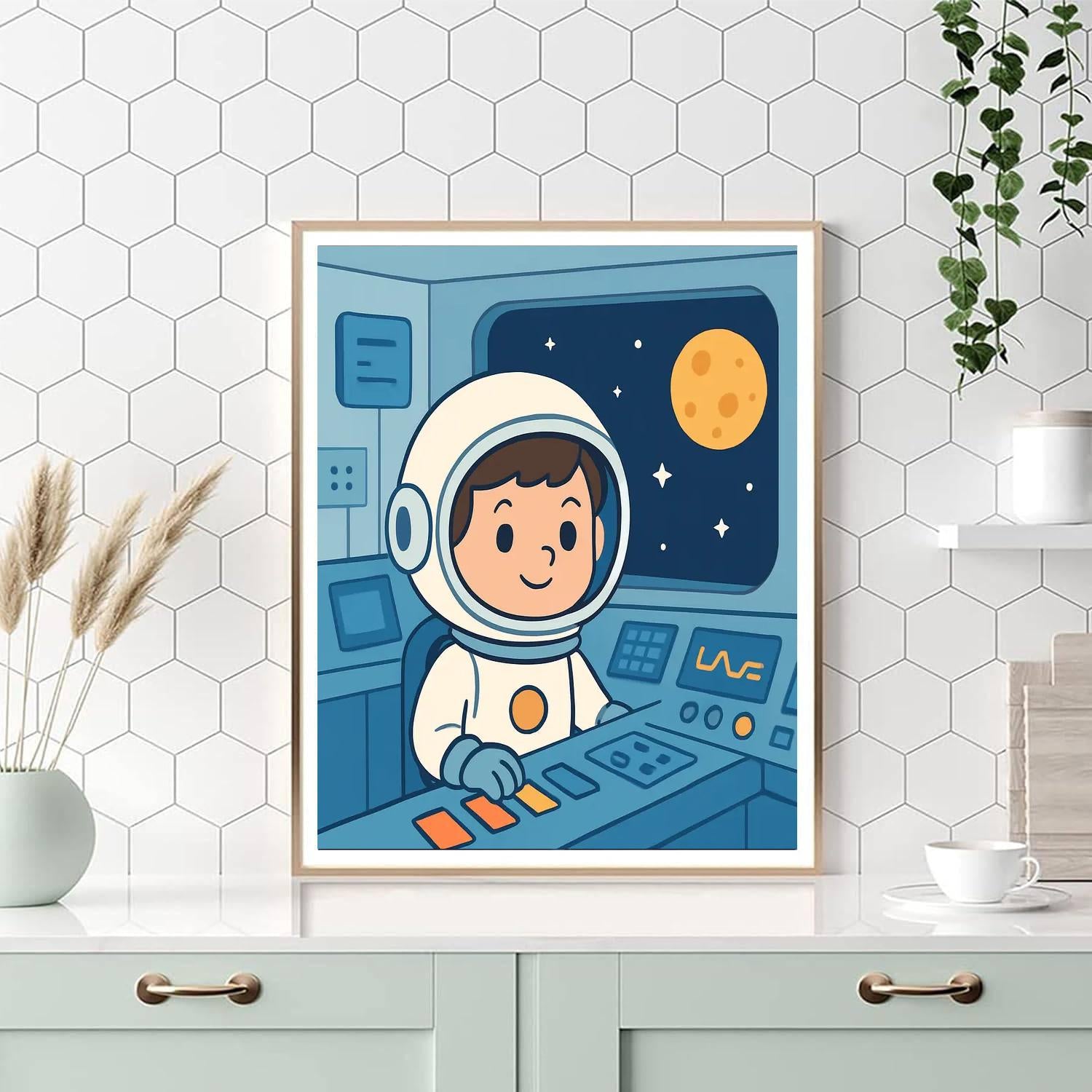 Secret Space Base Paint By Numbers