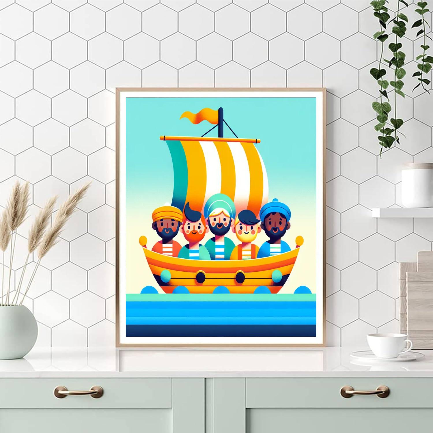 Sailing Adventures Ahoy Number Painting