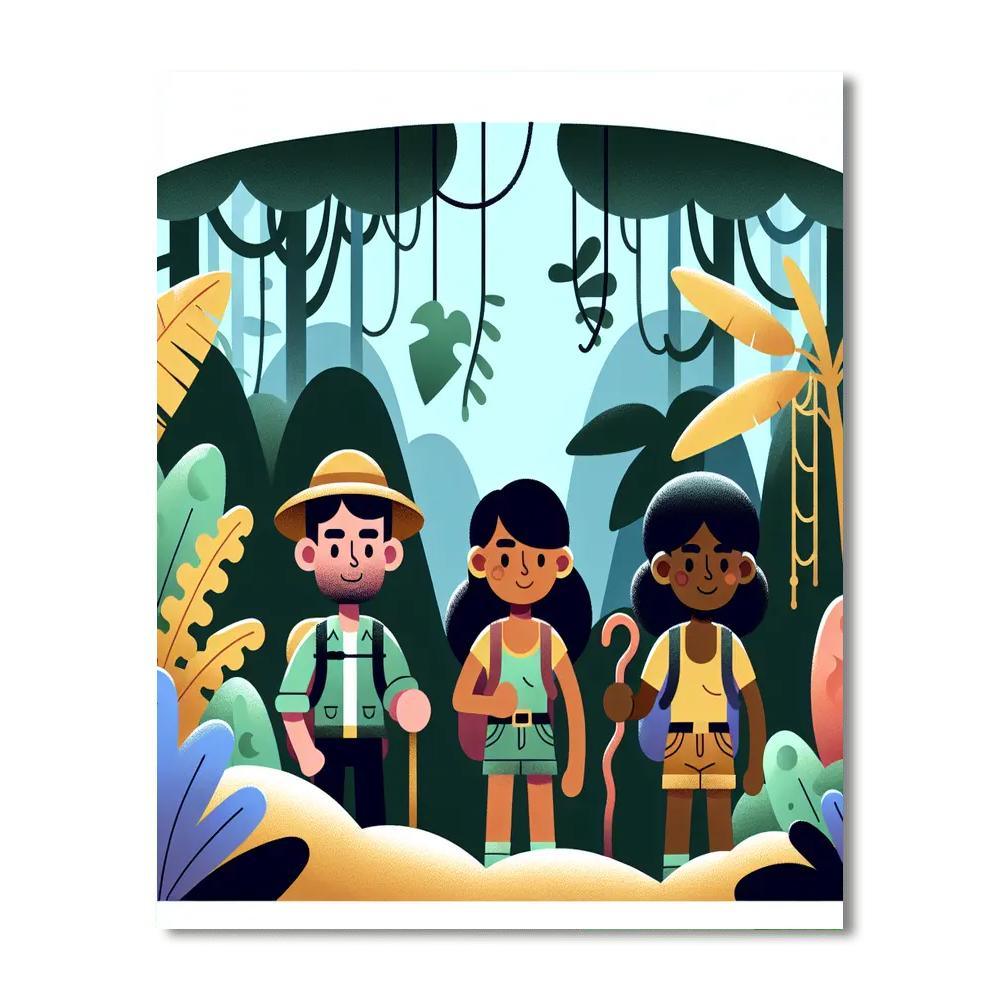 Epic Jungle Journey Numbered Painting Kits