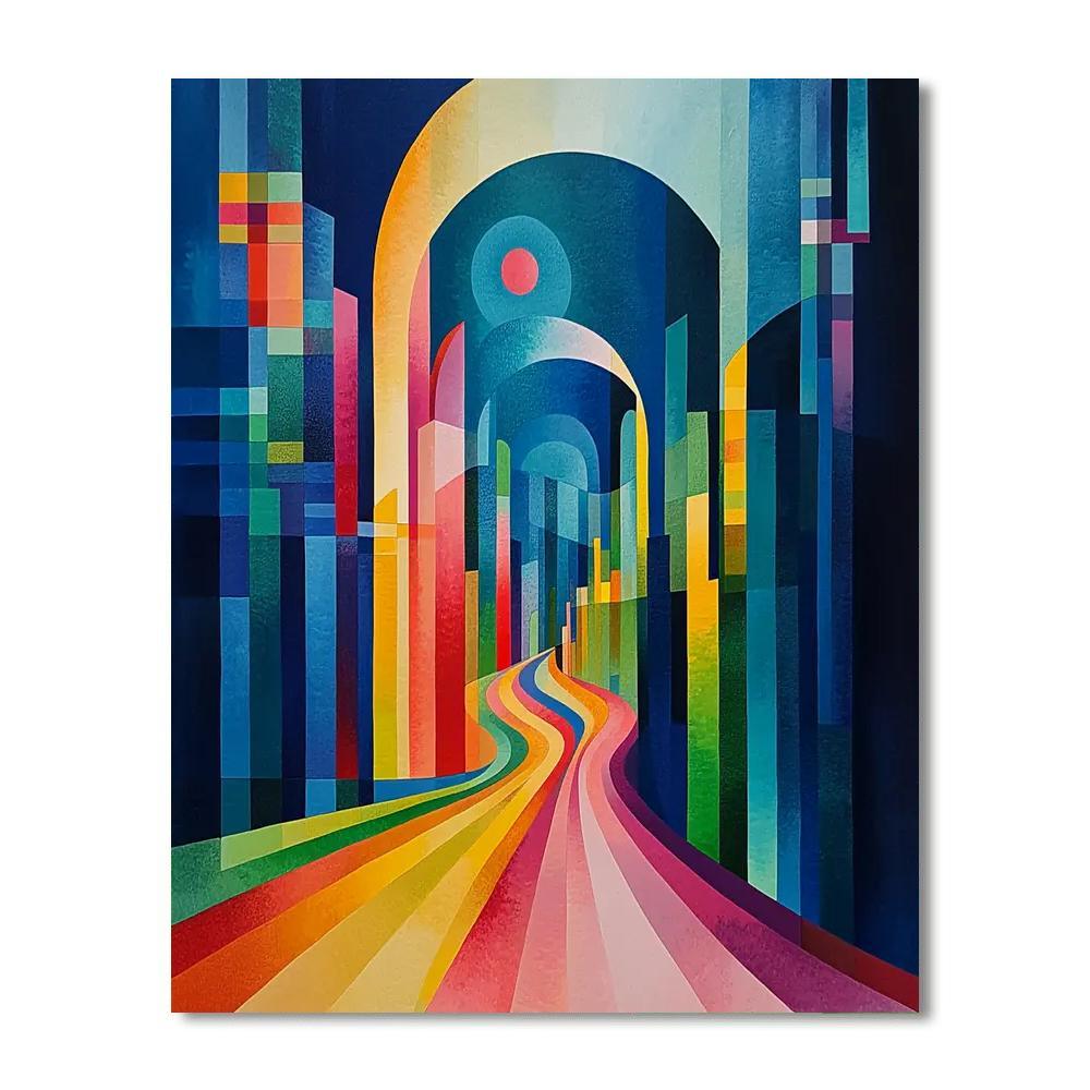 Wassily Kandinsky Inspired Abstract Urban Symphony  Paint By Numbers