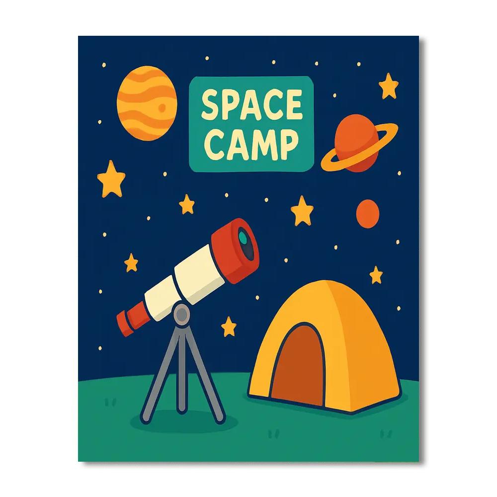 Space Explorer's Camp Paint By Numbers Kits