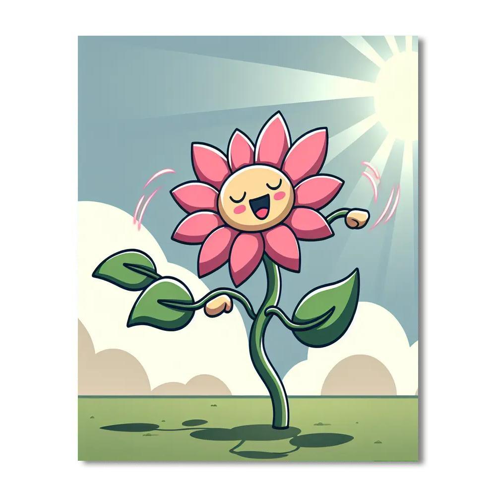 Dancing Flower Painting Number Kit